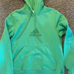 Adidas Vibrant Green Pullover Hoodie